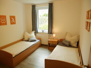 Fewo No.43 - Schlafzimmer2 mit zwei Einzelbetten