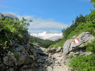 Hiking on Dachstein Krippenstein