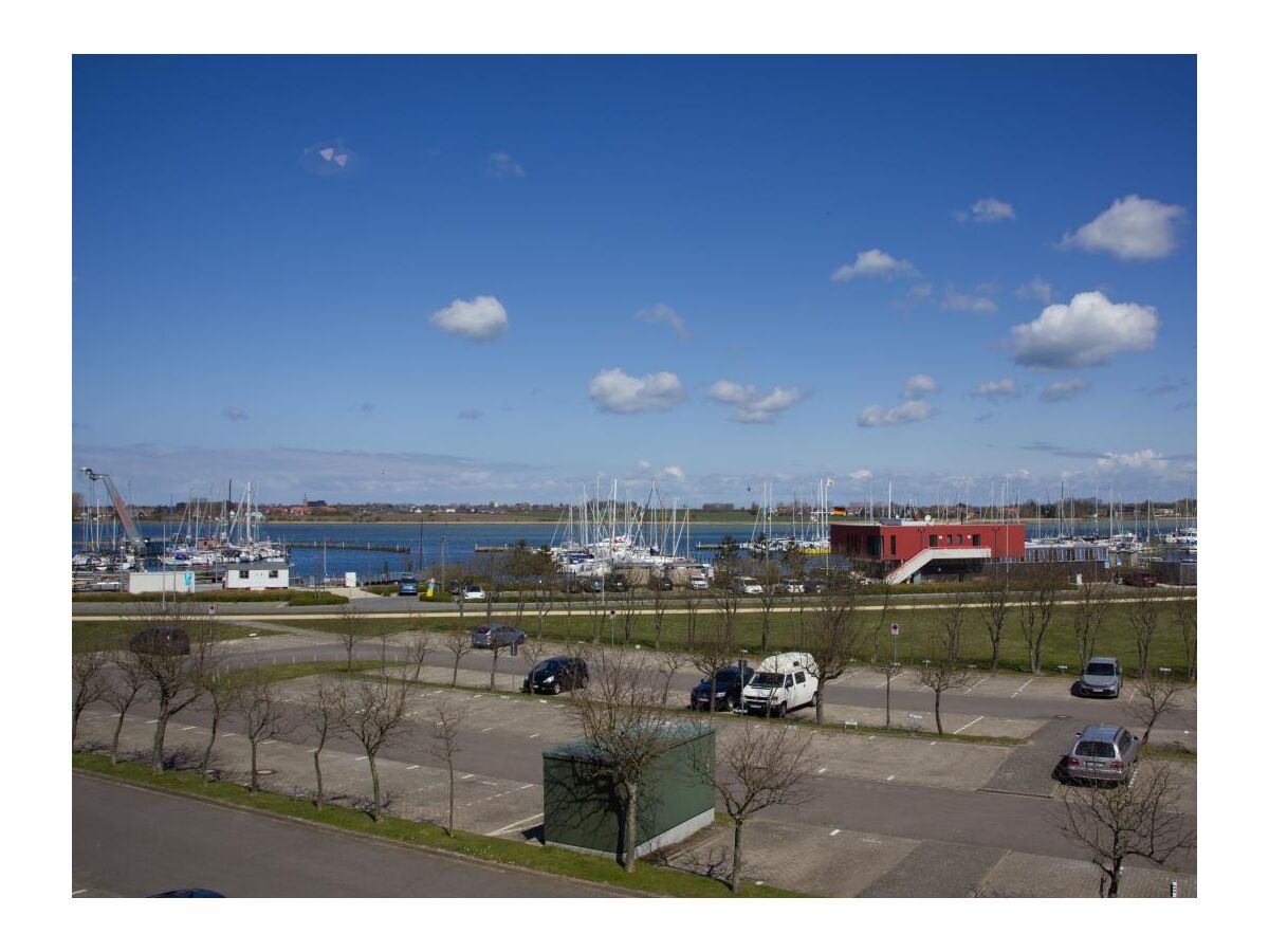 Ausblick auf den Yachthafen in Burgtiefe auf Fehmarn