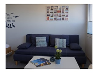 Die gemütliche Couch in der Inselblume 65