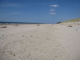 At the beach in summer