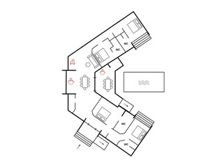 Villa Labin Pianta del piano 25