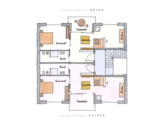 Vakantieappartement Algund Grondplan 41