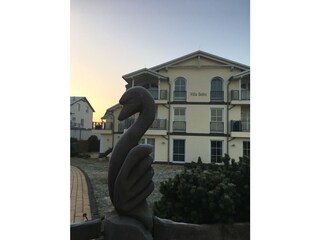 Blick von der Promenade auf die Villa Bolte