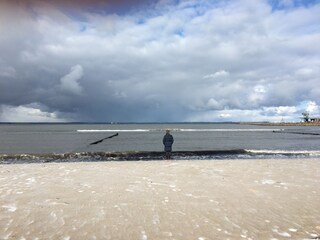Blick auf den Hafen von Glowe