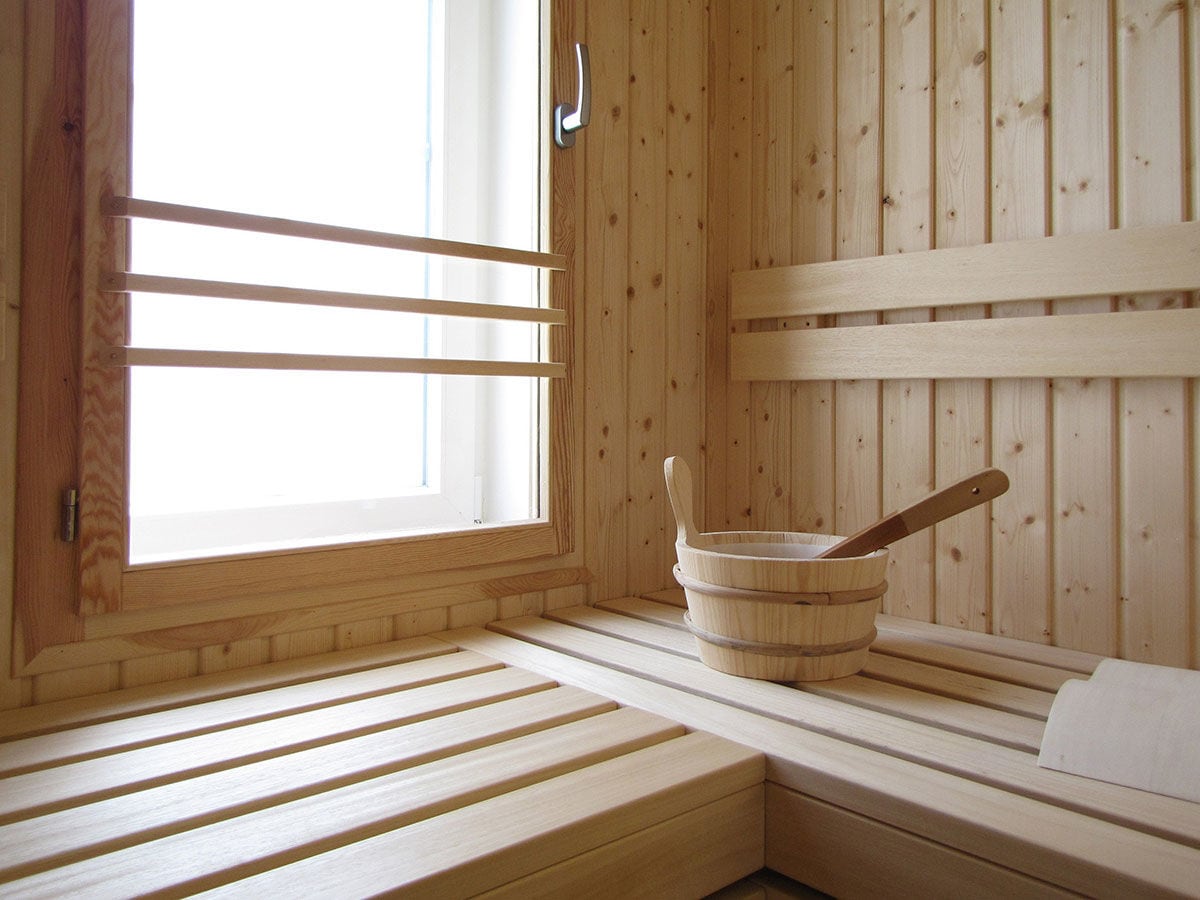 Die Sauna im EG