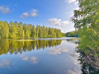 Blick über den See bei der Badestelle
