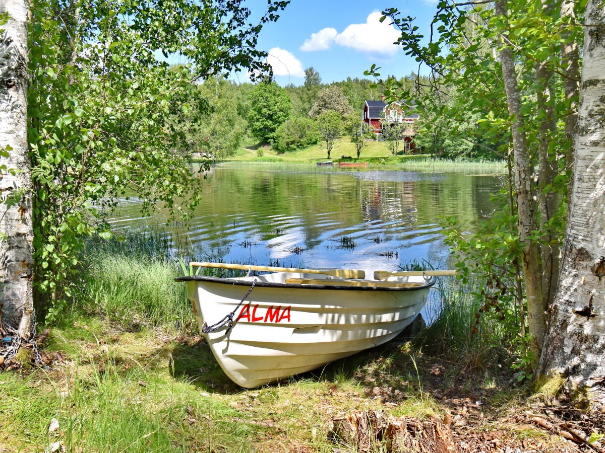 das hauseigene Ruderboot "Alma"