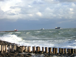 Das Meer bei windstarke 6.