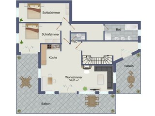 Appartamento per vacanze Heiligenblut Pianta del piano 22