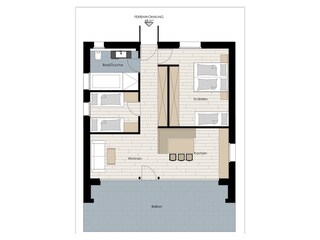 Appartamento per vacanze Mals Pianta del piano 22