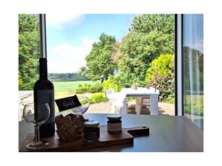 Blick von wohnzimmer