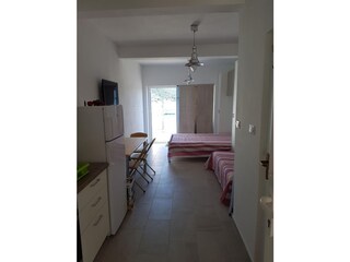 Combined living and sleeping area