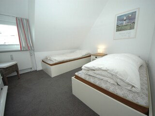 Schlafraum mit2 Einzelbetten