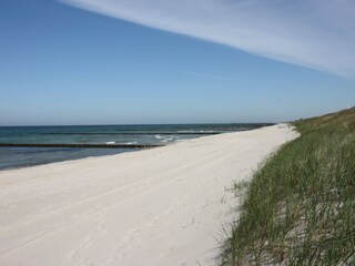 Blick Richtung NO - der Strand erwartet Sie
