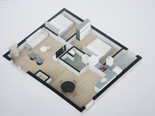 Bungalow De Koog Pianta del piano 43