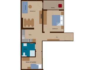 Appartamento per vacanze Damüls Pianta del piano 21