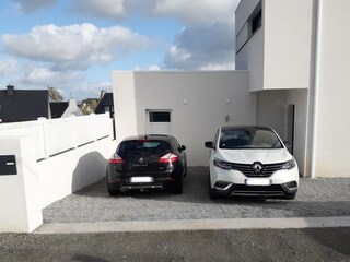 Secured carpark. Possibility to charge your car