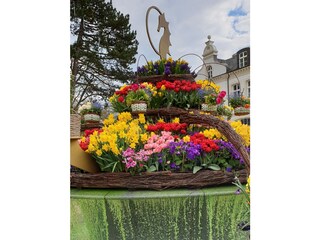 Timmendorfer Platz mit Seepferdchenlogo