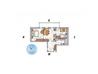 Appartamento per vacanze Gsies Pianta del piano 38