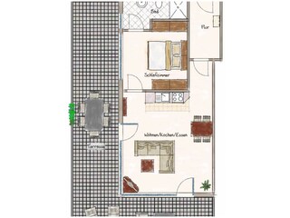 Holiday apartment Travemünde Floor Plan 13
