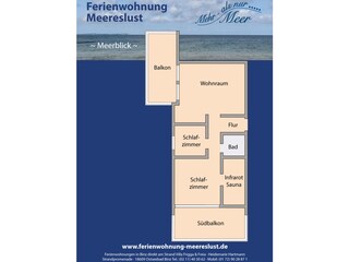 Grundriss Ferienwohnung Meereslust