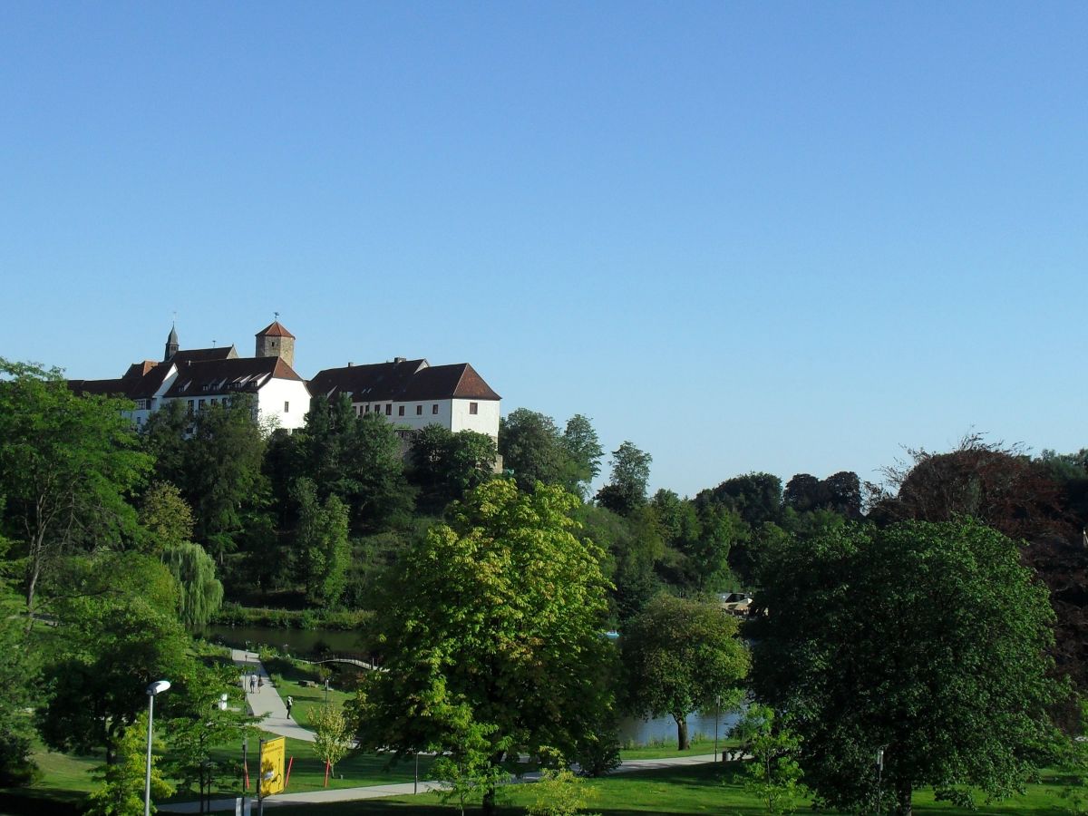 Schlossblick von Dachterrasse