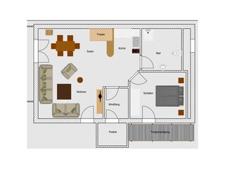 Ferienwohnung Prerow Grundriss 24