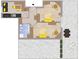 Apartment Kaltern Grundriss 4