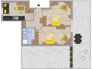Appartement Kaltern Plan d'étage 4