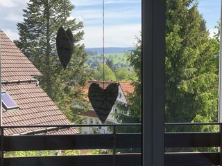 Blick aus dem Schlafzimmer
