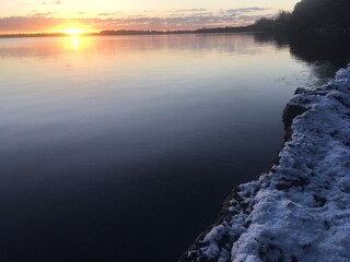 Badestelle im Winter