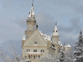 Neuschwanstein mit Schnee