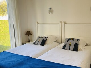 Bedroom villa des dunes pool sea