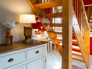 Treppe zum Dachgeschoß
