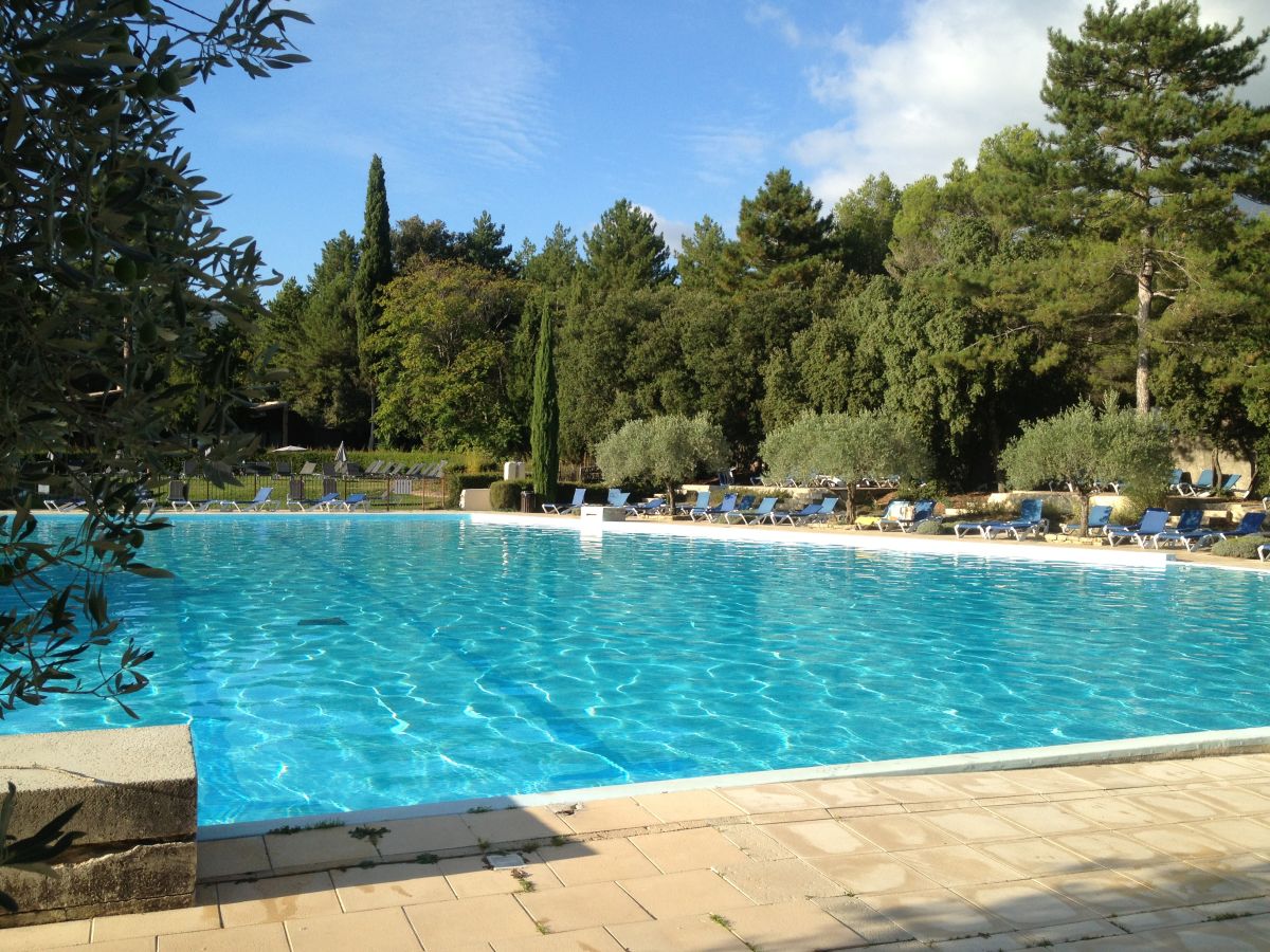 Pool area with sun loungers