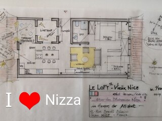 Appartamento Nizza Pianta del piano 21