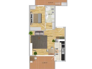 Appartamento Meran Pianta del piano 21