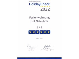 Holidaycheck 2022