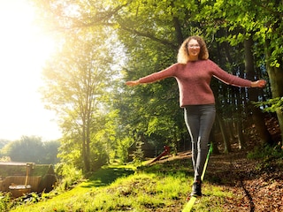 Balancieren auf der Slackline