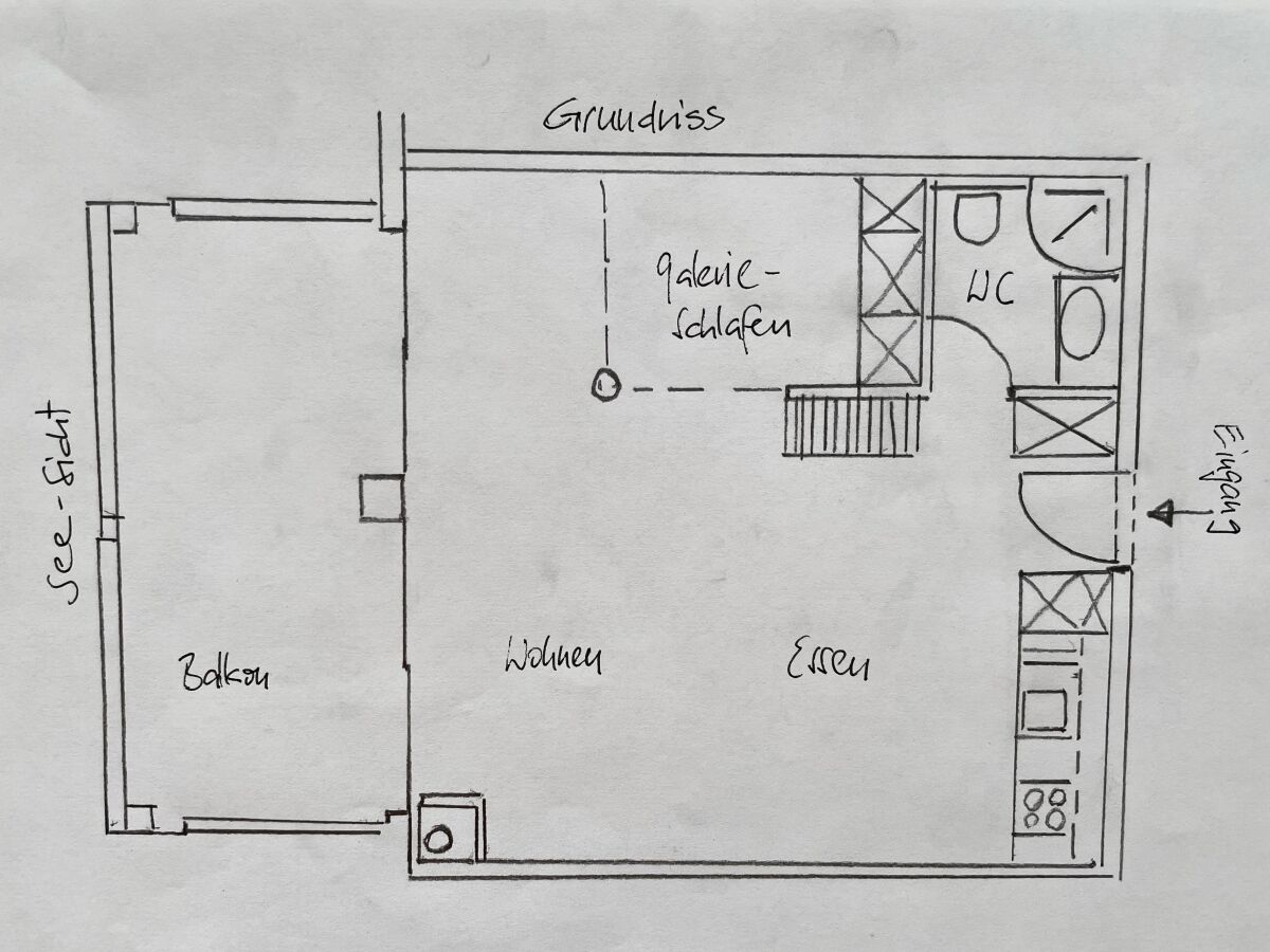 Grundriss der Wohnung