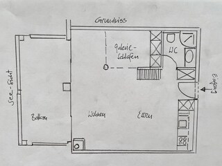 Grundriss der Wohnung