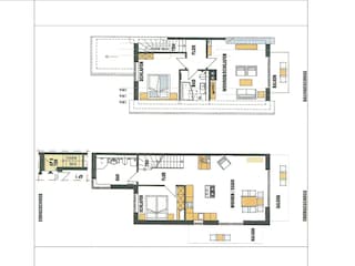 Die Wohnung erstreckt sich über zwei Ebenen