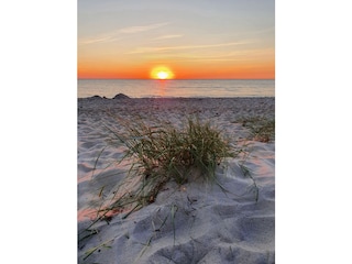 Ein Urlaubstag klingt am Weststrand aus.