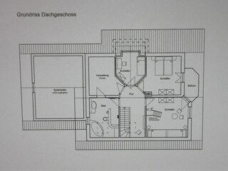 Layout of upper floor