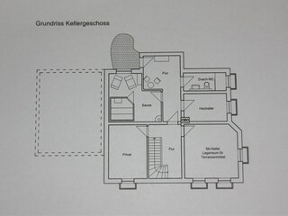 Floor plan of basement