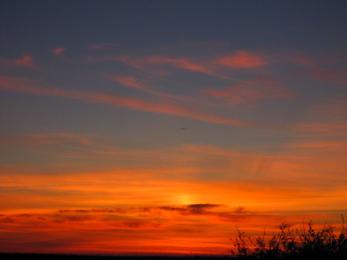 Sunset - mit Sicht vom Balkon