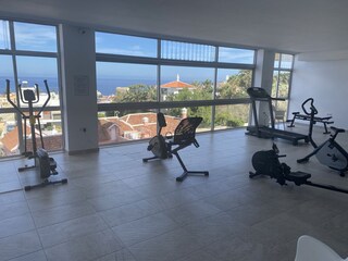 Kleiner Fitnessraum im Haus