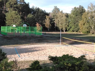 sportsfield not far from the house