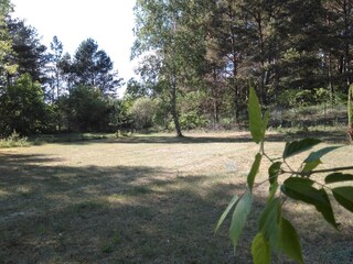 the huge garden area